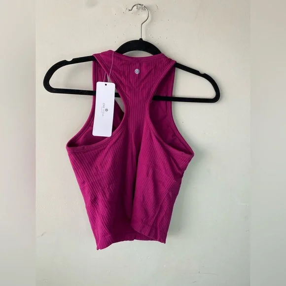NWT• CRZ YOGA Pink Crop Top Medium - Picture 3 of 8
